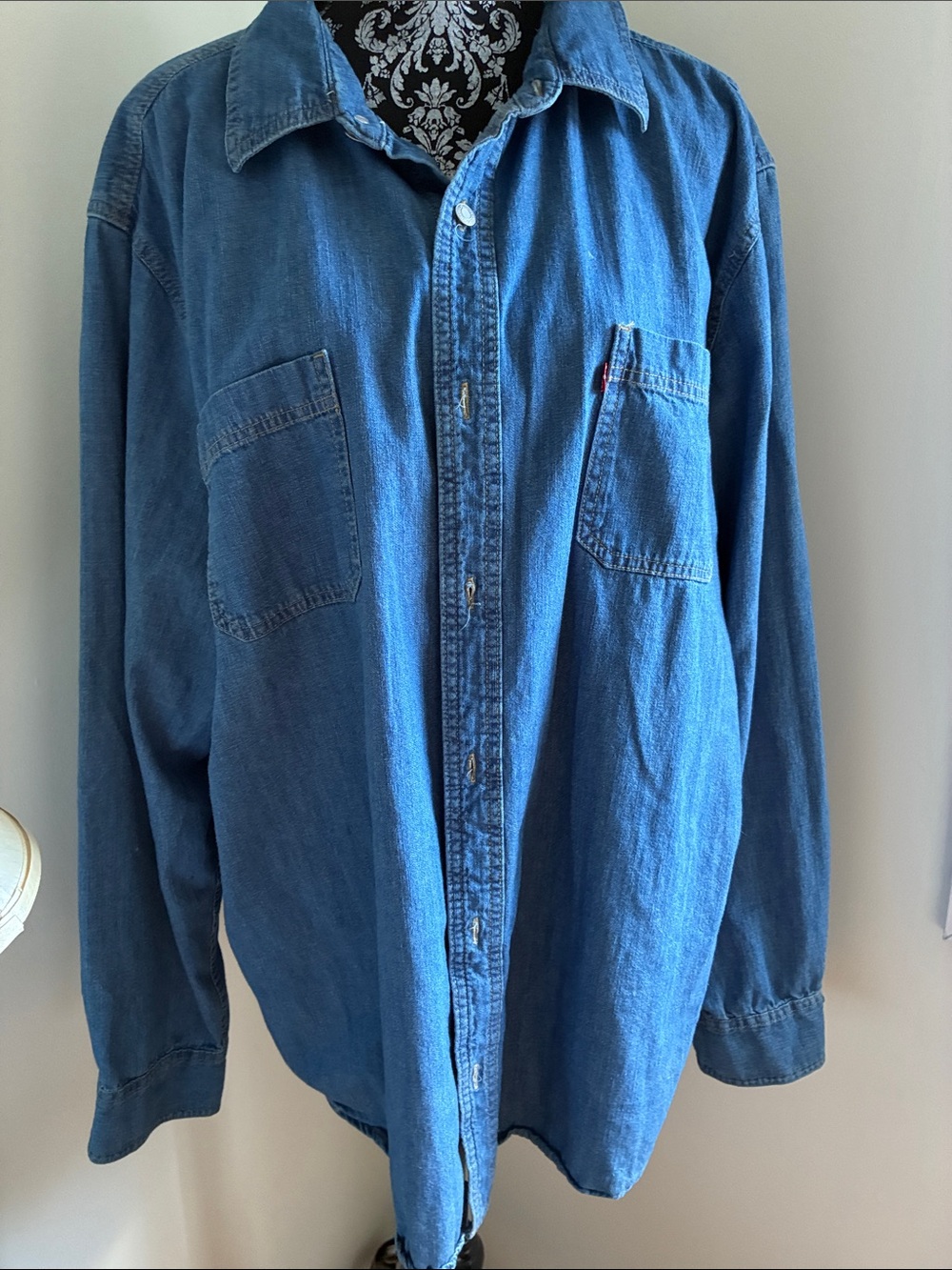 Levi’s Classic Blue Denim Button-Up Shirt